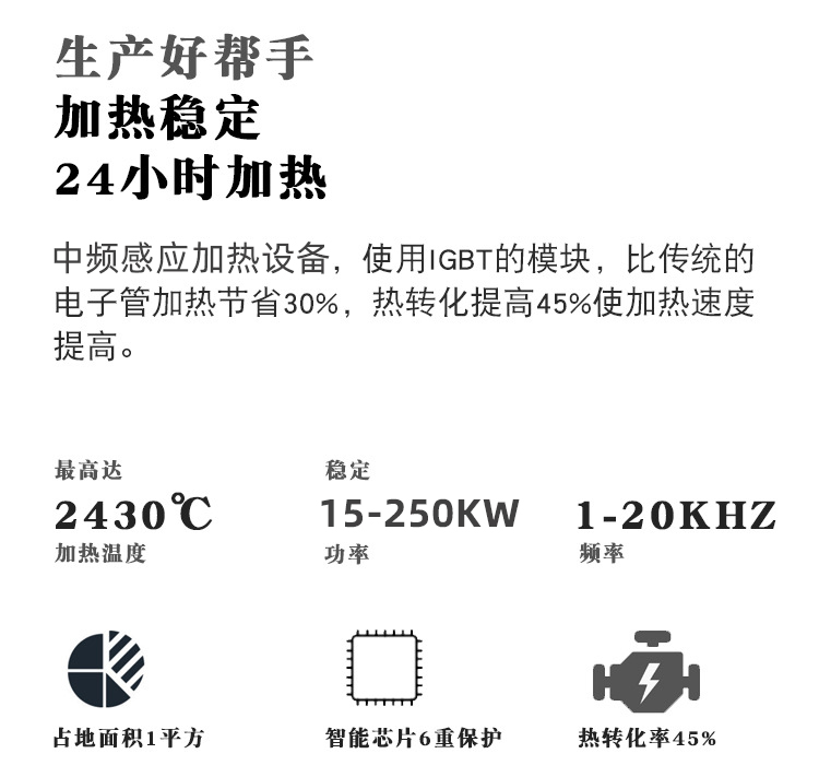 中頻感應加熱設備HTM-200AB 200KW中頻鍛造爐(圖4)